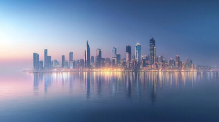 Obraz premium A captivating night photo of Mumbai, India’s bustling metropolis.