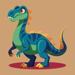 Dinosaur vector art illustration.