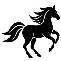 horse silhouette vector