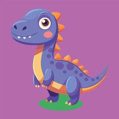 Dinosaur vector art illustration.