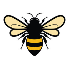 Fototapeta premium Bee logo vector design illustration