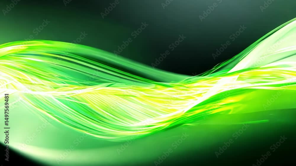 Poster current 3d digital sound waves or data transfer process. abstract concept of big data analysis, arti