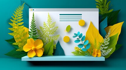 Beautiful flower arrangement displayed on a blue background for elegant presentation