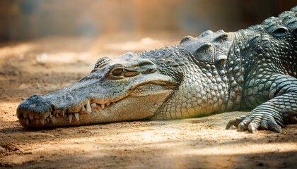 Obraz premium crocodile in the farm