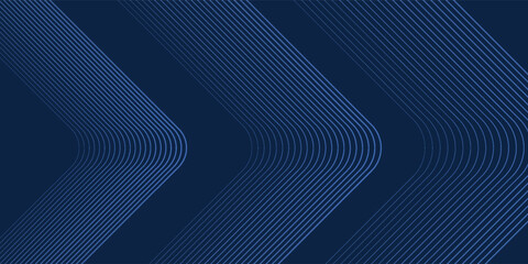 Dark blue background. Modern line stripes curve abstract presentation background. Luxury paper cut background. Abstract decoration, golden pattern, halftone gradients,