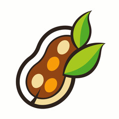 Fayot Bean icon on white background