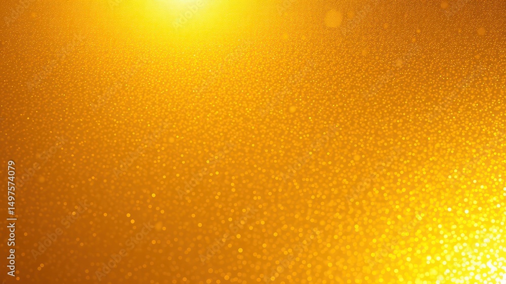 Poster abstract golden shimmering background with sparkling lights and bokeh effects