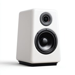 Obraz premium High-Fidelity White Speaker Crisp Audio, Clean Design