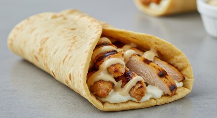 Chicken Wrap with Sauce