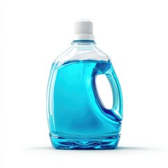 Large Plastic Bottle of Blue Laundry Detergent
