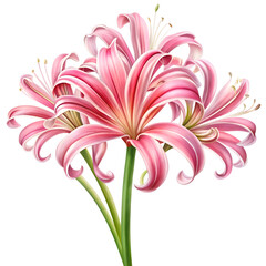 Fototapeta premium Striking Pink Spider Lily Flower Botanical