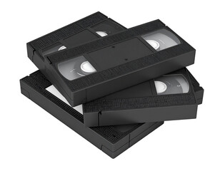 Obraz premium Stacked VHS tapes