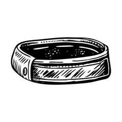 A vintage style illustration of sweatband