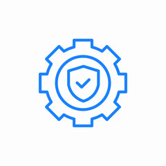 insurance settings icon sign vector