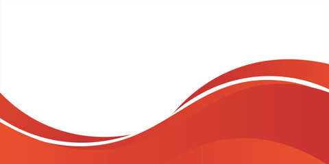 Vector red line background curve element with white space for text and message design, overlapping layers, vector