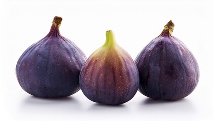fresh purple fig isolated on white background for display
