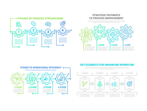 Infographics on increasing productivity through process optimization and work efficiency strategies