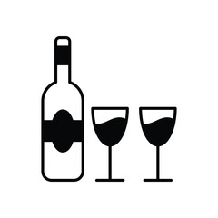 Alcoholic Beverages Icon vector