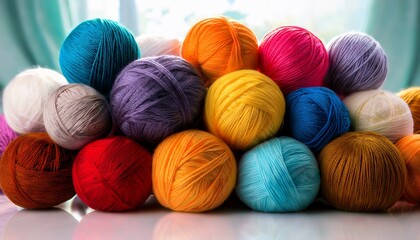 colorful balls of wool