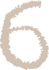 Textured Number Six Organic in Light Beige or Taupe