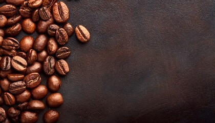 aromatic roasted coffee beans textured background