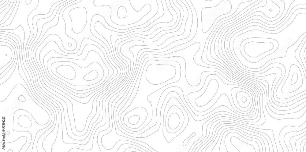 Aufkleber white background with abstract topographic grey contour lines creating a seamless pattern design a p