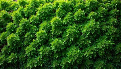 Fototapeta premium Vibrant green moss wall, creating a lush and immersive living background perfect for nature-themed projects Ideal for adding a touch of the outdoors to any design , alive, forest