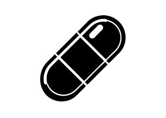 vector illustration of a medical pill