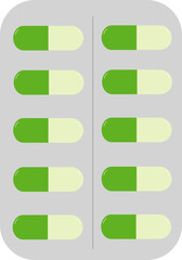 의약품 캡슐 벡터 아이콘