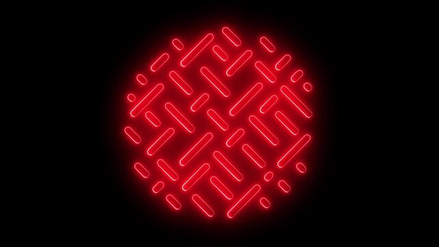  neon texure icon ,  glow design on black background.
