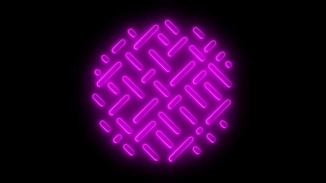  neon texure icon ,  glow design on black background.
