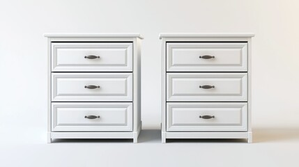 Wardrobe drawers isolated on white background