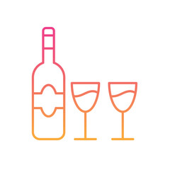 Alcoholic Beverages Icon vector