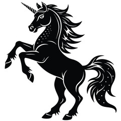 Majestic Black Unicorn A Powerful Symbol of Magic and Fantasy