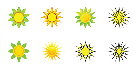 Collection of Sun Logo Designs 