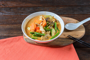 Colorful Vegetable Curry Served in a Bowl