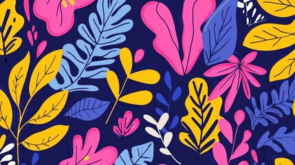 Dynamic visual art showcasing vivid floral elements.