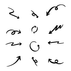 Hand Drawn Arrow Editable Illustration Collection