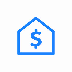 bank financial icon sign vector