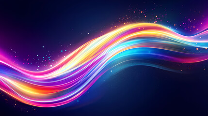 Fototapeta premium Dynamic Colorful Light Trails