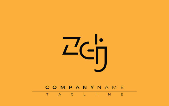 ZDJ abstract letter design. Modern Business Logo Design With Abstract Typography and Contemporary Style