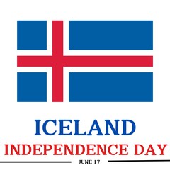 Fototapeta premium iceland independence day