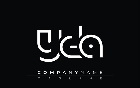 YDA abstract letter design. Modern Business Logo Design With Abstract Typography and Contemporary Style