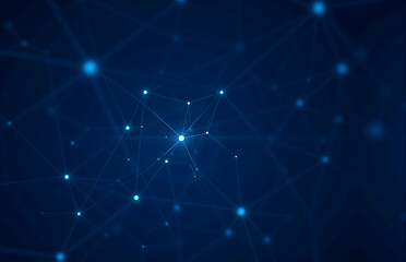 Abstract Digital Network Visualization