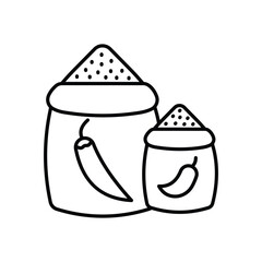 Spices & Seasoning Icon vector