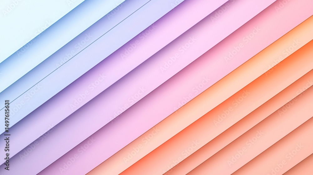Poster soft pastel gradient background with diagonal layers