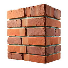 Fototapeta premium A close-up of a brick wall composed of red bricks arranged in a classic pattern.