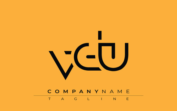 VDU abstract letter design. Modern Business Logo Design With Abstract Typography and Contemporary Style