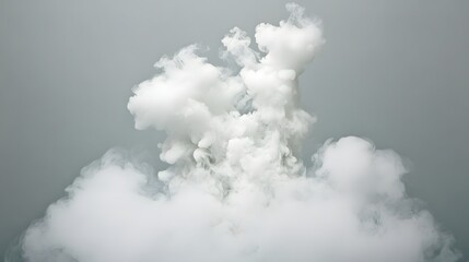 Obraz premium Abstract White Smoke Clouds, Fog, Vapor, Steam Texture Background