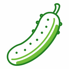 Field Cucumber outline  icon on white background